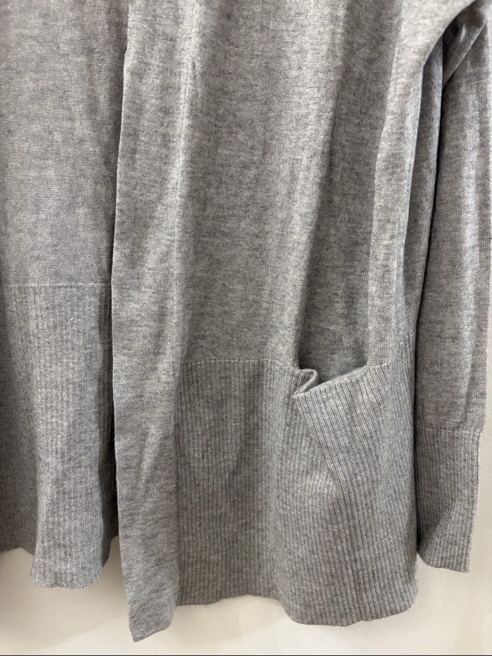 Vince Open-Front Gray Women's Cardigan Sweater - size XS - silk and cashmere - Picture 4 of 5